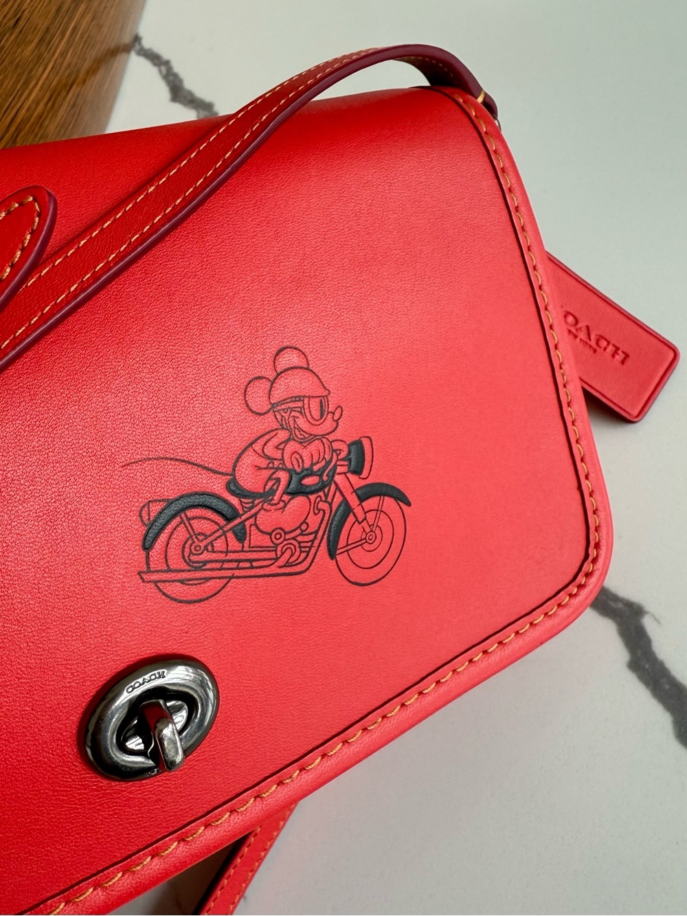 Coach x Disney Red Penny Crossbody with Mickey Limited - Picture 16 of 16
